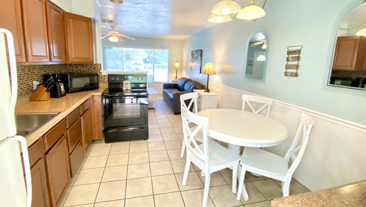 White Sands beach resort apartment 2 kitchen
